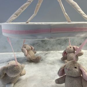 Pottery Barn Knit Animal Crib Mobile - Bunny
